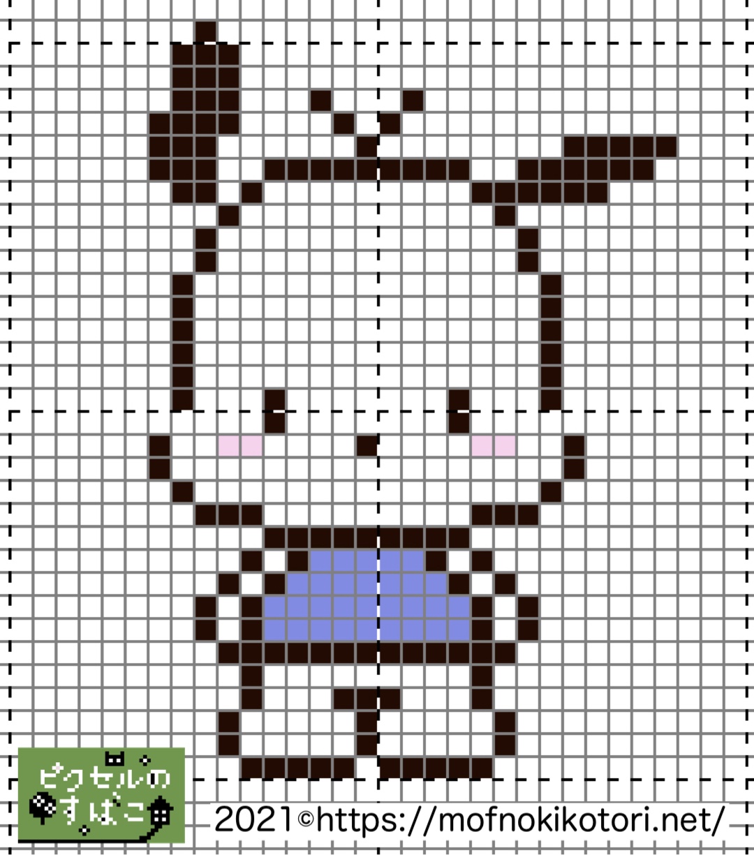 サンリオ ドット絵 ポチャッコのアイロンビーズ ドット絵図案 ピクセルのすばこ サンリオ ドット絵 ポチャッコのアイロンビーズ ドット絵図案 ピクセルのすばこ
