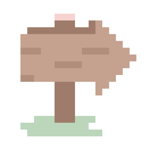 木の看板ドット絵素材