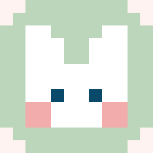 白いうさぎドット絵素材